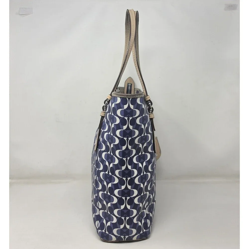 Coach F27350 Peyton Dream C Zip Top Tote Shoulder Bag Monogram Matching Wallet